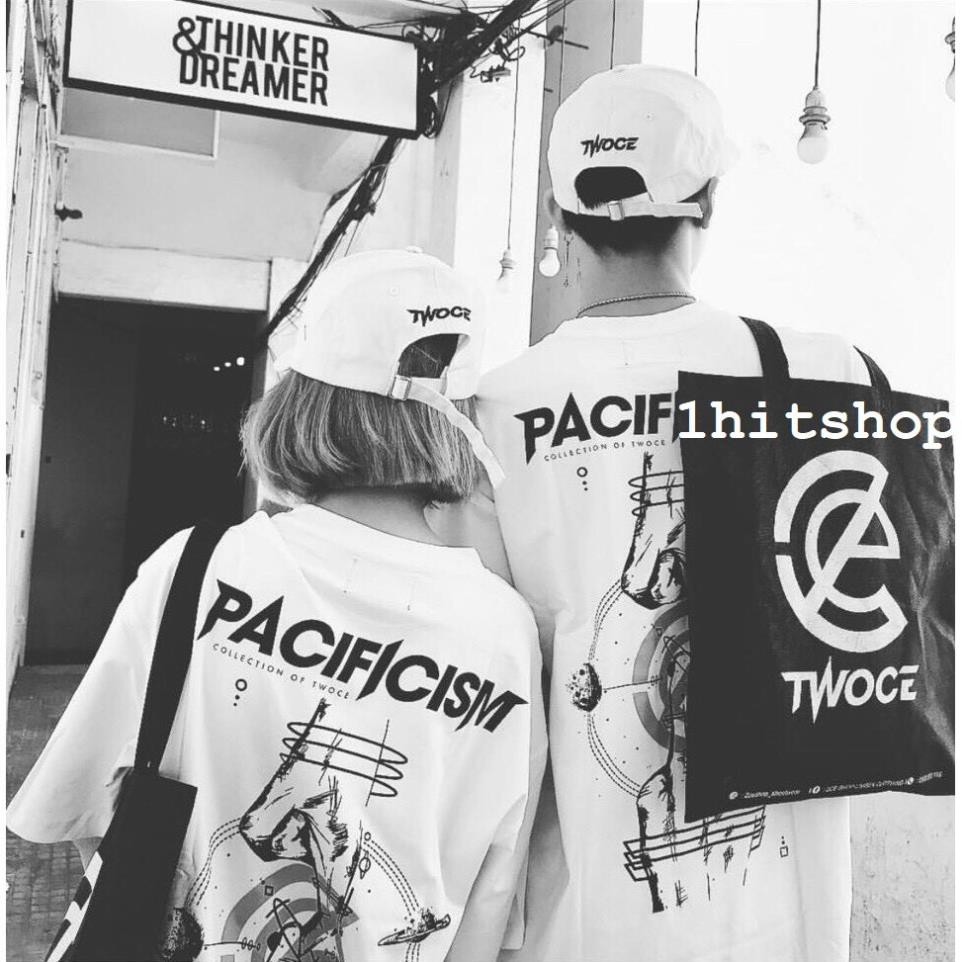 Áo Thun PACIF Trắng PACIFICISM Unisex 1hitshop ཾ ༷ 👑