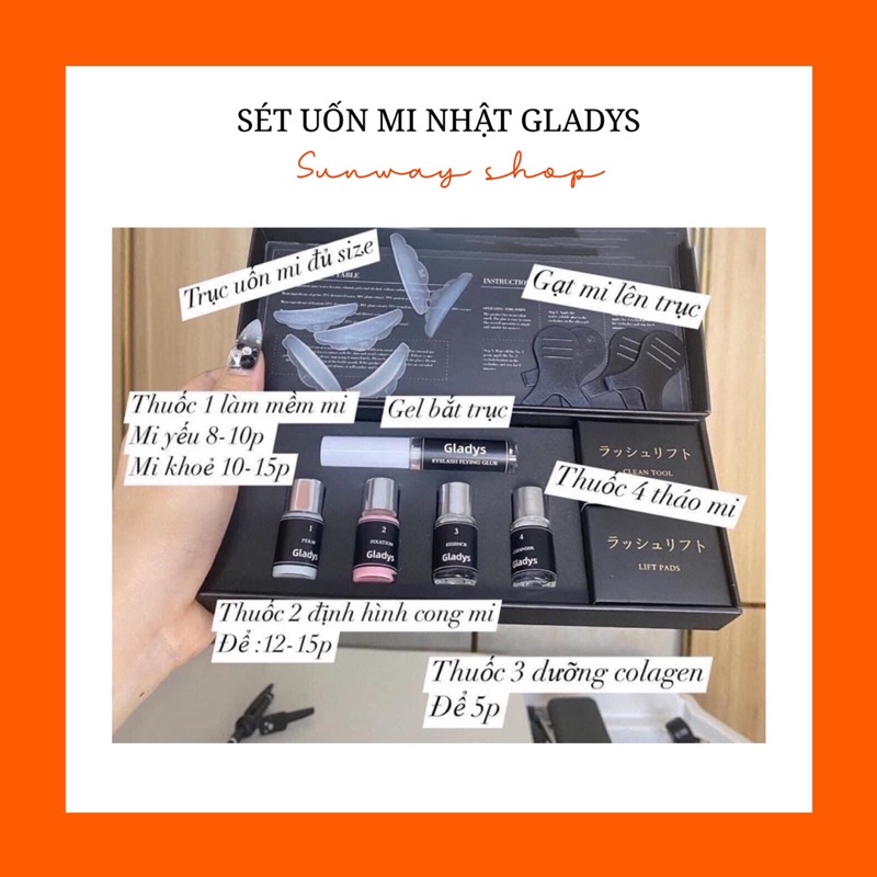 set uốn mi  gladys[mẫu mới siêu hot]