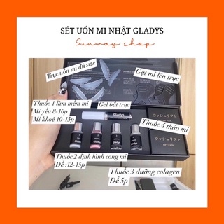 Set uốn mi gladys