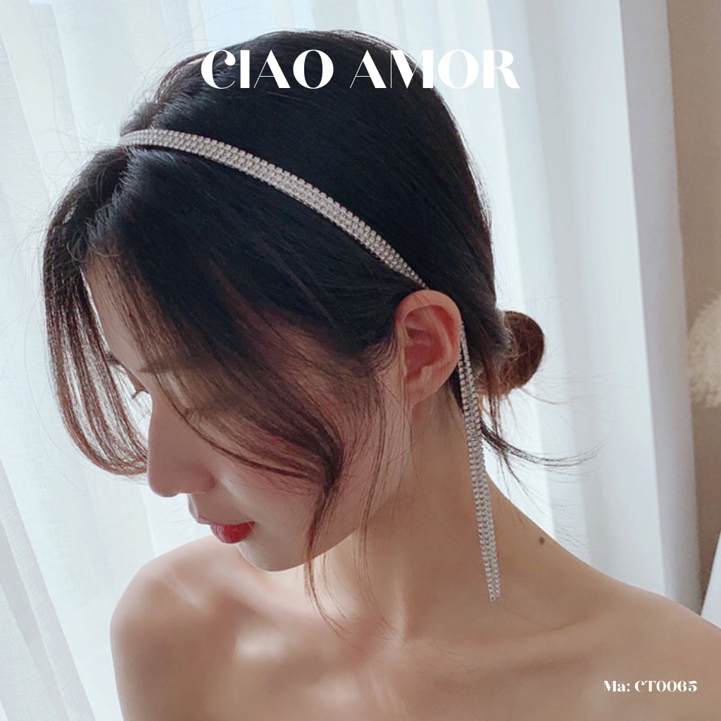 Cài tóc nữ đi tiệc bling Phụ kiện tóc Ciao Amor - Mã CT0065