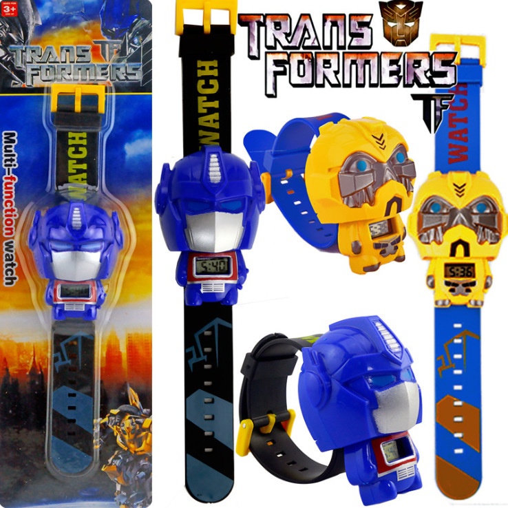 SUGE  Đồng Hồ Đeo Tay Biến Hình Hoạt Hình Mini Người Sắt Mickey Avengers Dành Cho Trẻ Em