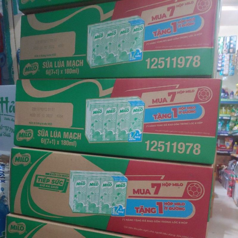 Sữa milo thùng 48 hộp 180ml