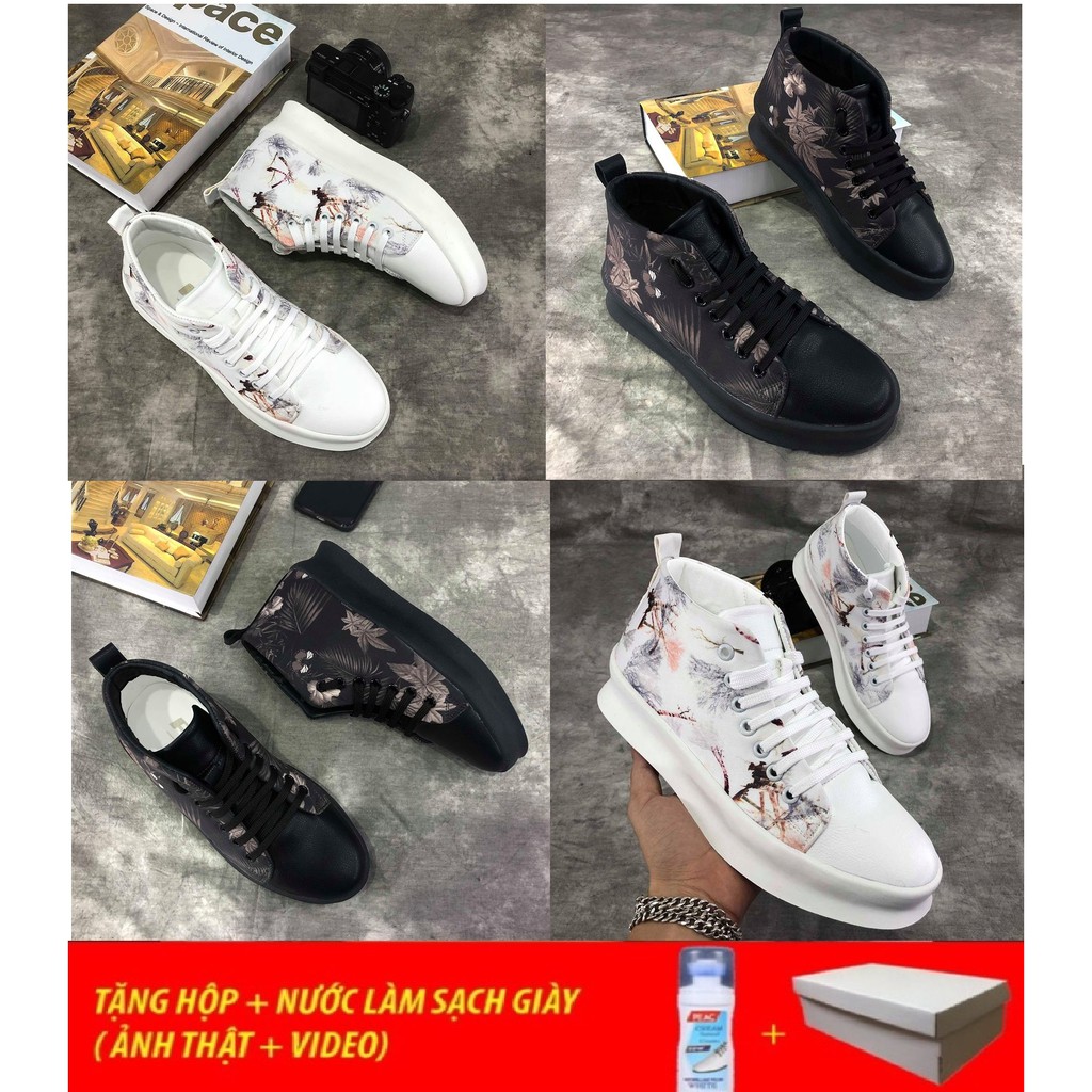 [Tặng Hộp, Tẩy trắng,  VIDEO] Giầy thể thao cổ cao Hàn Quốc | BigBuy360 - bigbuy360.vn