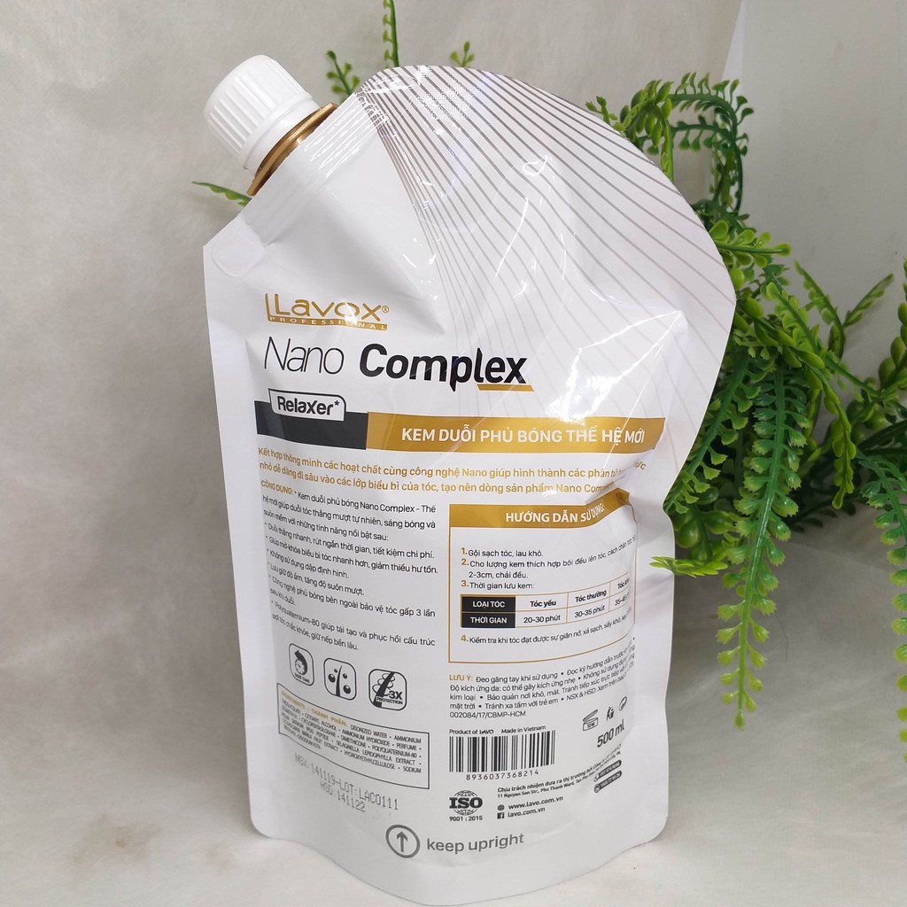 Duỗi tóc phủ bóng Lavox 3 in 1  Thế Hệ Mới Nano Complex
