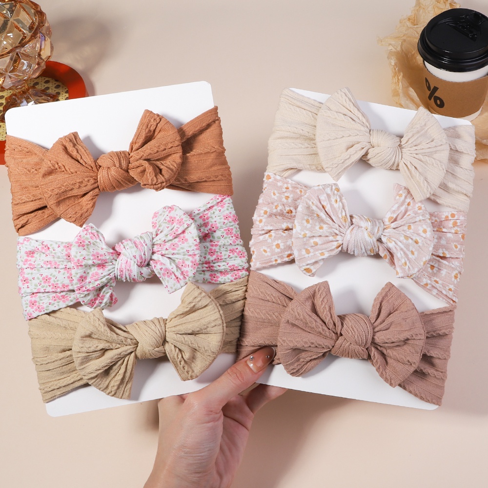 Set 3 băng đô vải KIDSBOWS xinh xắn cho bé gái