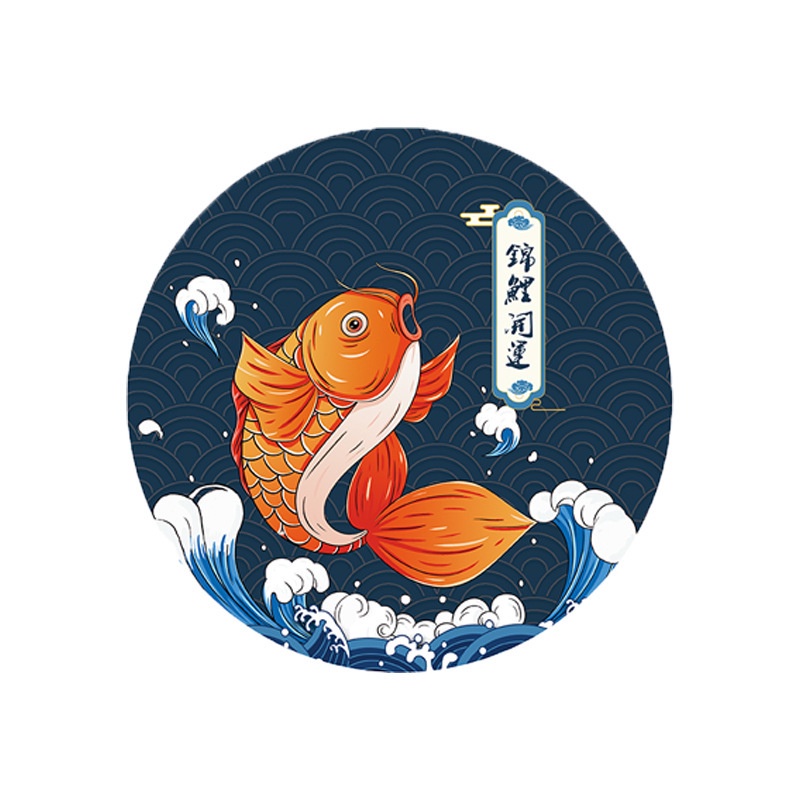 Miếng Lót Chuột Tròn Mouse Pad 20cmx20cm Chó Mèo Cá Mẫu Mới Update sỉ và lẻ