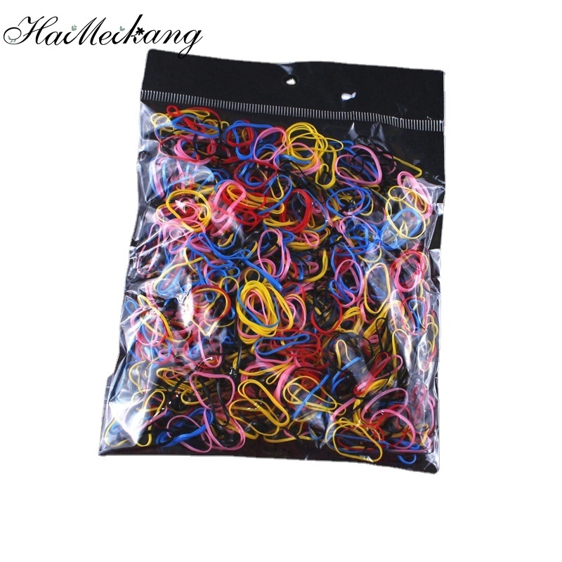Bộ 1000 dây buộc tóc mini Haimeikang co giãn dễ thương dành cho nữ