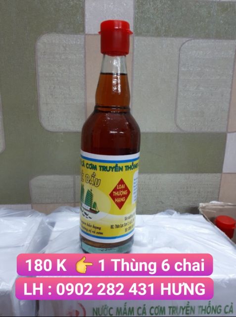 LOẠI 500 ml thượng hạng - NƯỚC MẮM VỪA NẤU - VỪA ĂN SỐNG . QUY CÁCH ĐÓNG GÓI 1 THÙNG 6 CHAI