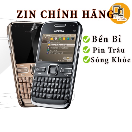 ĐIỆN THOẠI NOKIA E72 CHÍNH HÃNG SIÊU BỀN ĐẦY ĐỦ PHỤ KIỆN