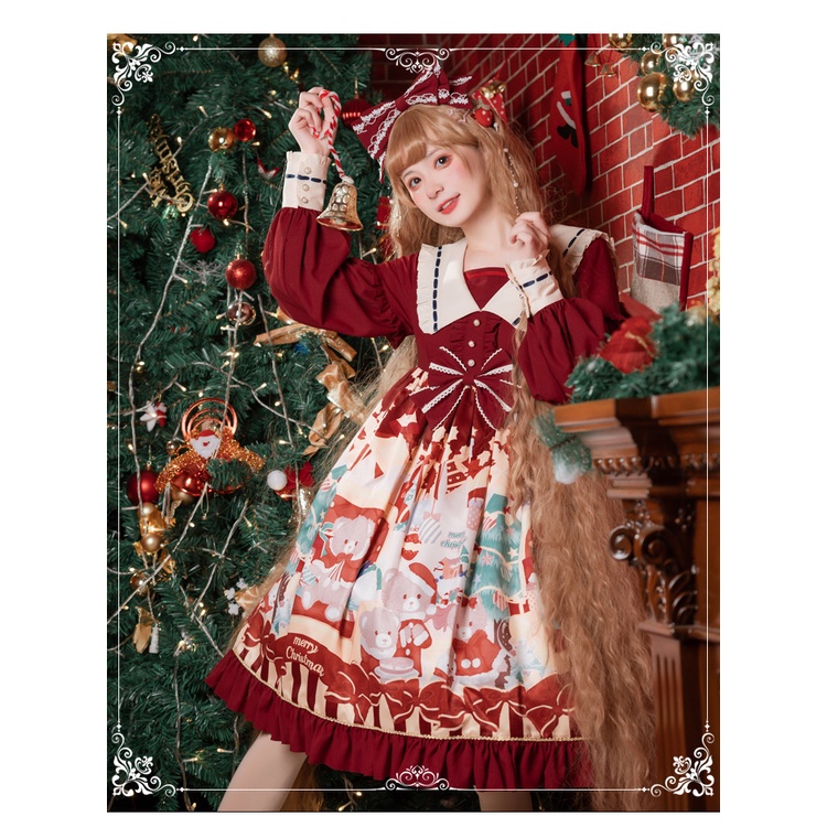 Váy lolita OP chính hãng  ngọt ngào dễ thương  eo cao  công chúa