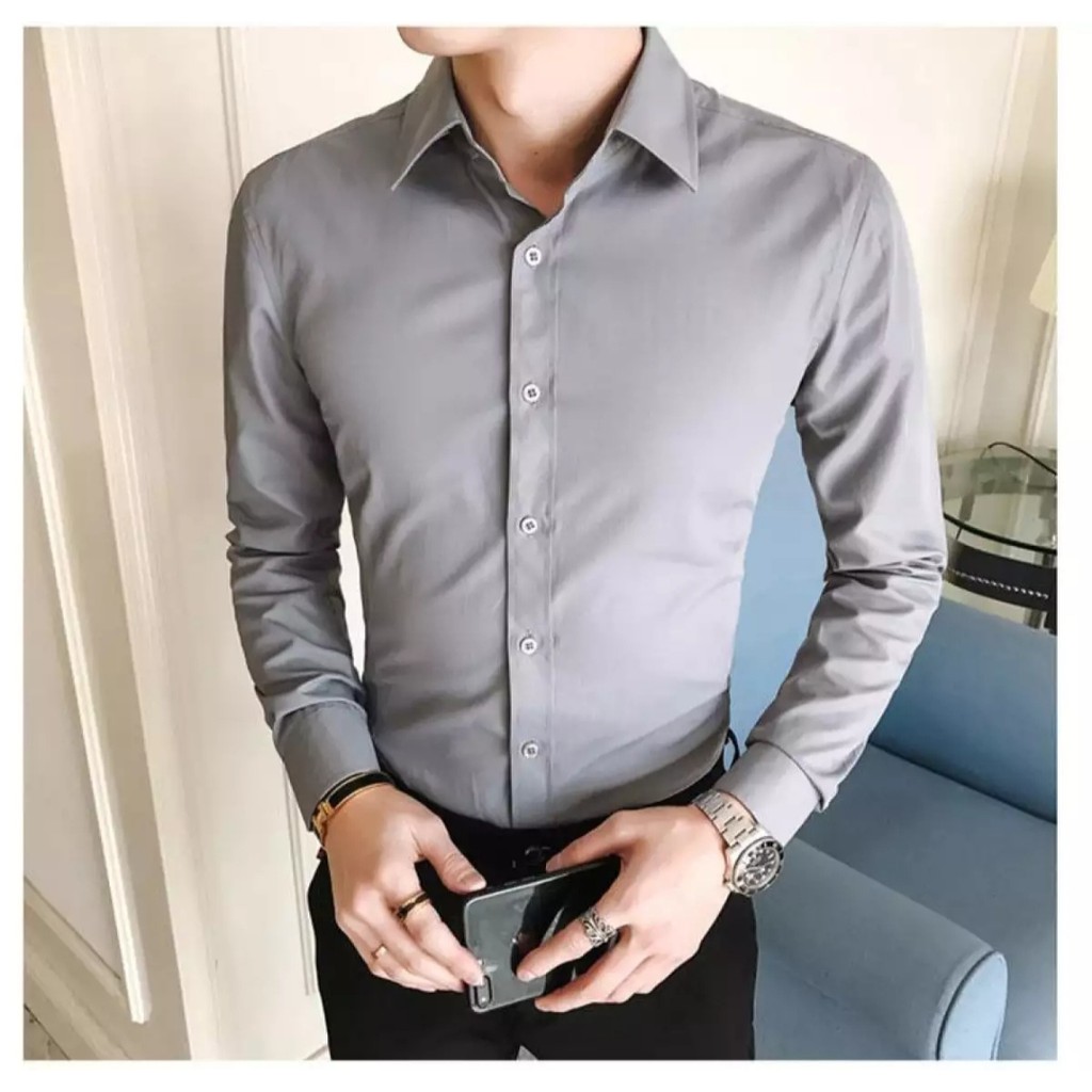 Áo sơ mi nam cổ bẻ dài tay dáng ôm [Cung cấp Sỉ Toàn Quốc] | BigBuy360 - bigbuy360.vn
