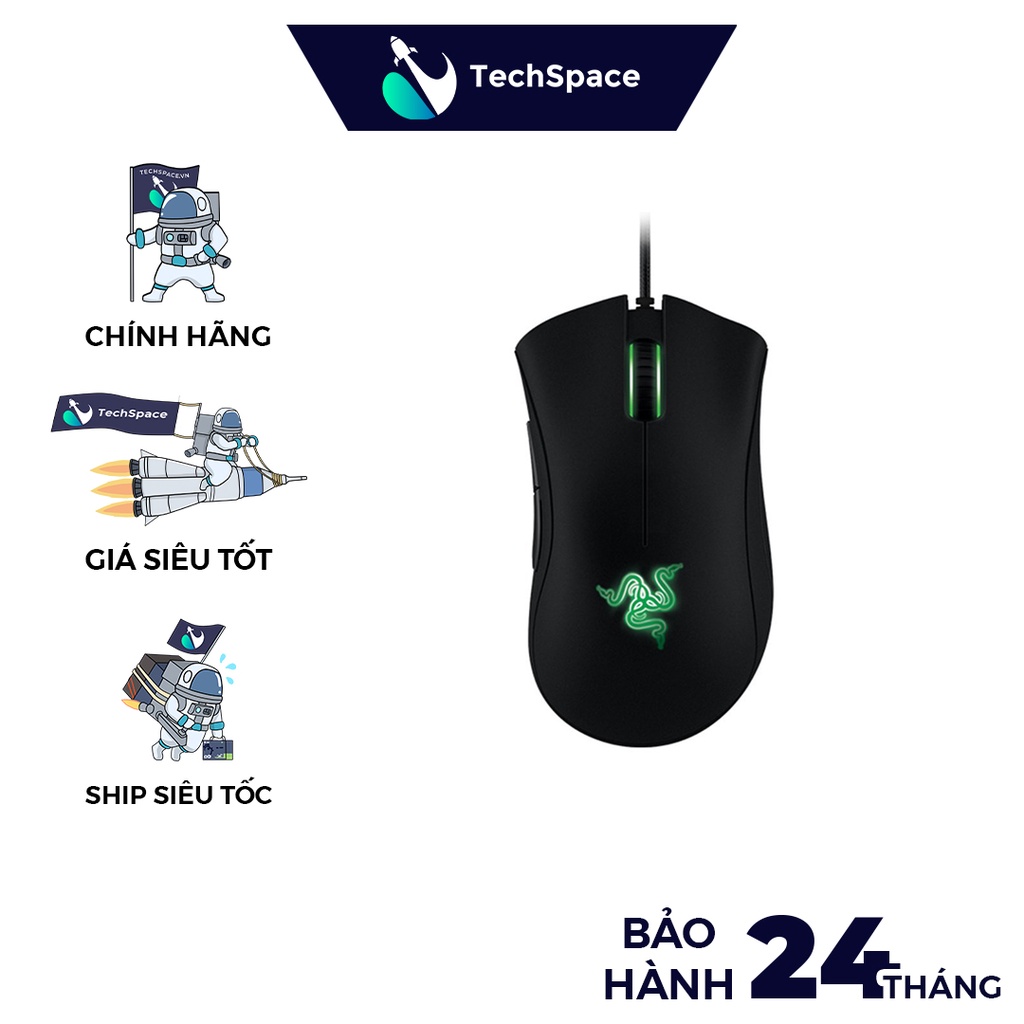 Chuột Razer DeathAdder Essential Black (Hàng chính hãng) - Bảo hành 24 tháng