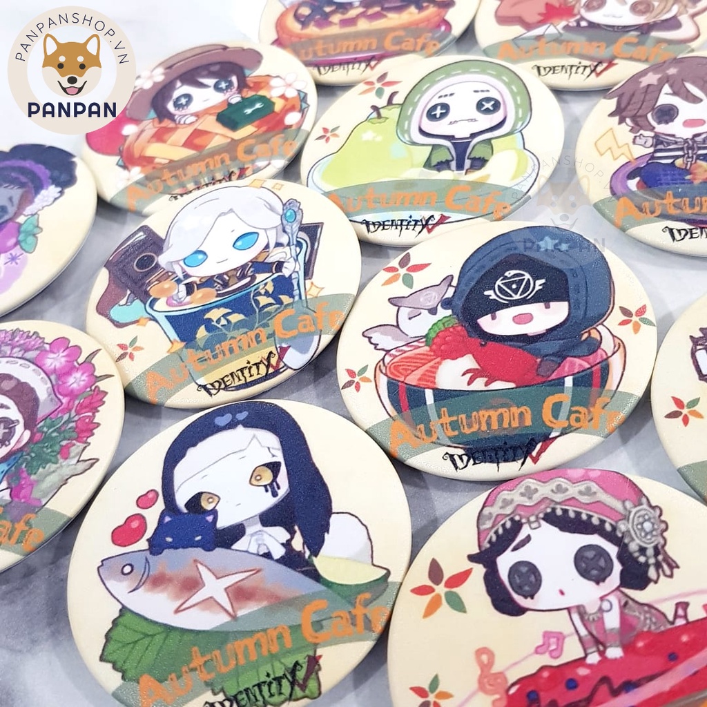 Huy Hiệu Identity V Autumn Cafe - Mùa Thu 12 Nhân Vật