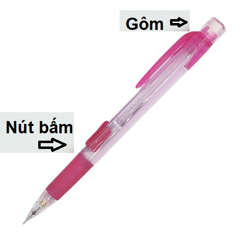 COMBO 2 Bút chì bấm kim Monami Digital Clique ngòi 0.5mm