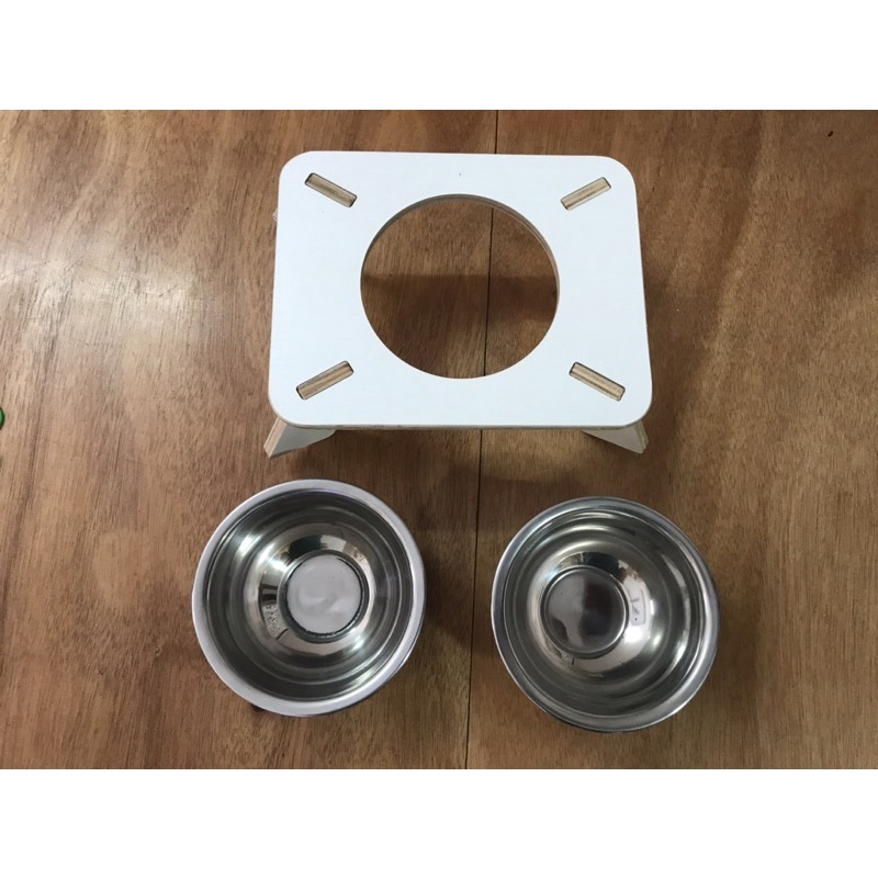 Bát inox sâu lòng đựng thức ăn cho mèo/cún