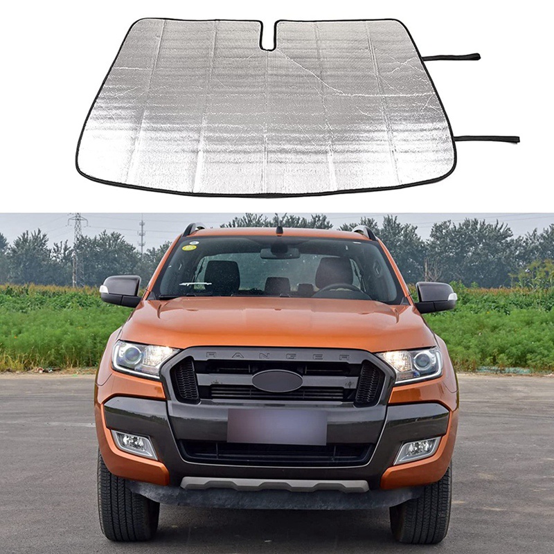 Tấm Che Nắng Bằng Lá Nhôm Có Thể Gập Lại Cho Kính Chắn Gió Xe Hơi Ford Ranger 2015-2021