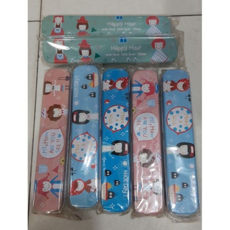 Hộp bút sắt mini học sinh