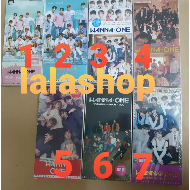 17 mẫu postcard Wanna One (Có video +Ảnh thật)