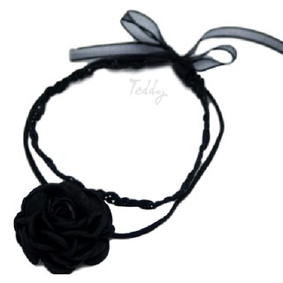 Vòng cổ, dây cổ choker hoa hồng lụa