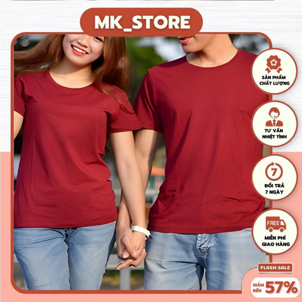 Áo Thun Màu Đỏ Đô unisex  ,Đủ size hot nhất mùa hè, Vải Cotton mát mịn ,co dãn Tốt