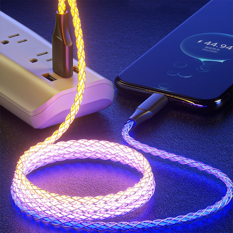Dây cáp sạc nhanh Ankndo usb loại C 6A 66W dành cho Huawei P50 Honor 5A Xiaomi Samsung