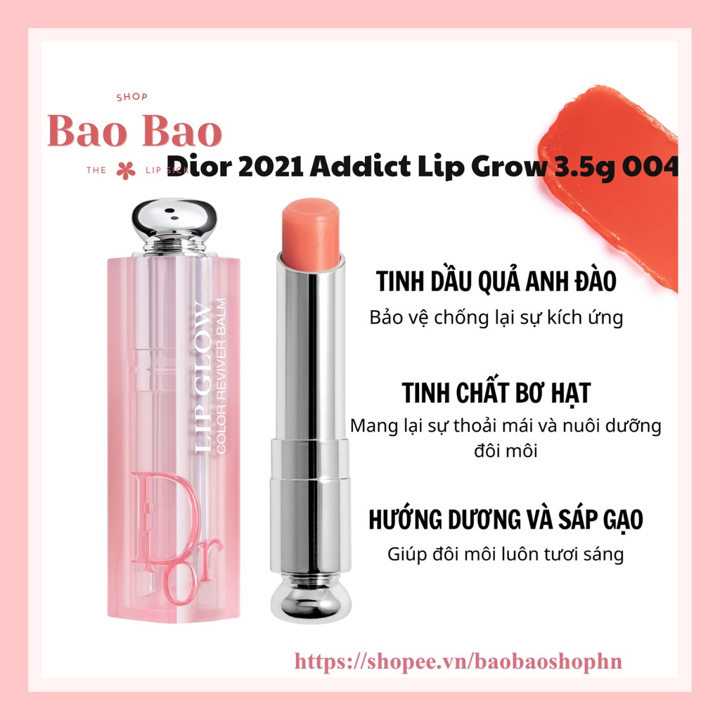 Son Dưỡng Dior 2021 Addict Lip Glow 3.2g 6 Màu vô cùng sang chảnh mịn môi