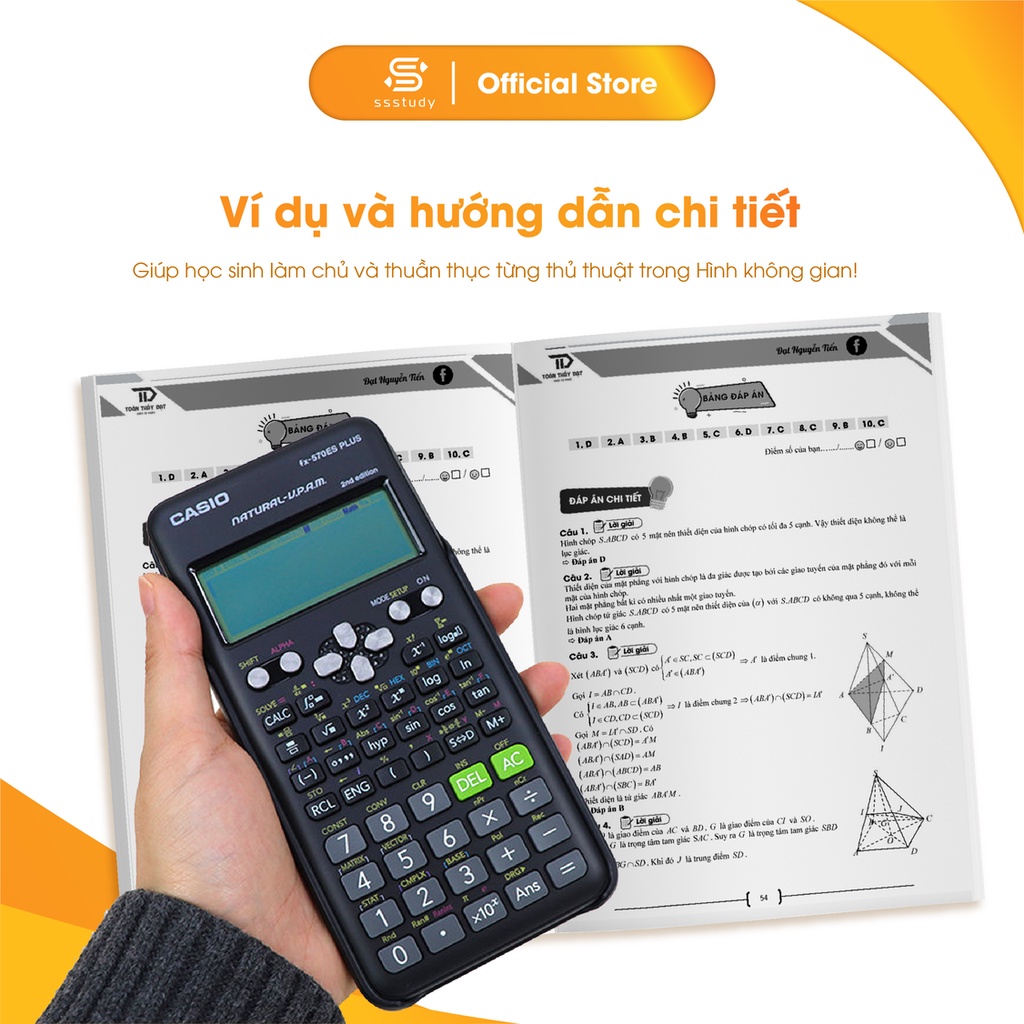 Sách Chinh phục từ A-Z Hình không gian biên soạn bởi thầy Nguyễn Tiến Đạt - Tập 1 (Lớp 11)