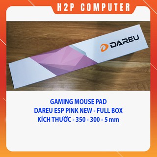 Tấm lót chuột Gaming Dareu ESP100 Pink -Bọc viền - New - Full Box 350x300x5mm