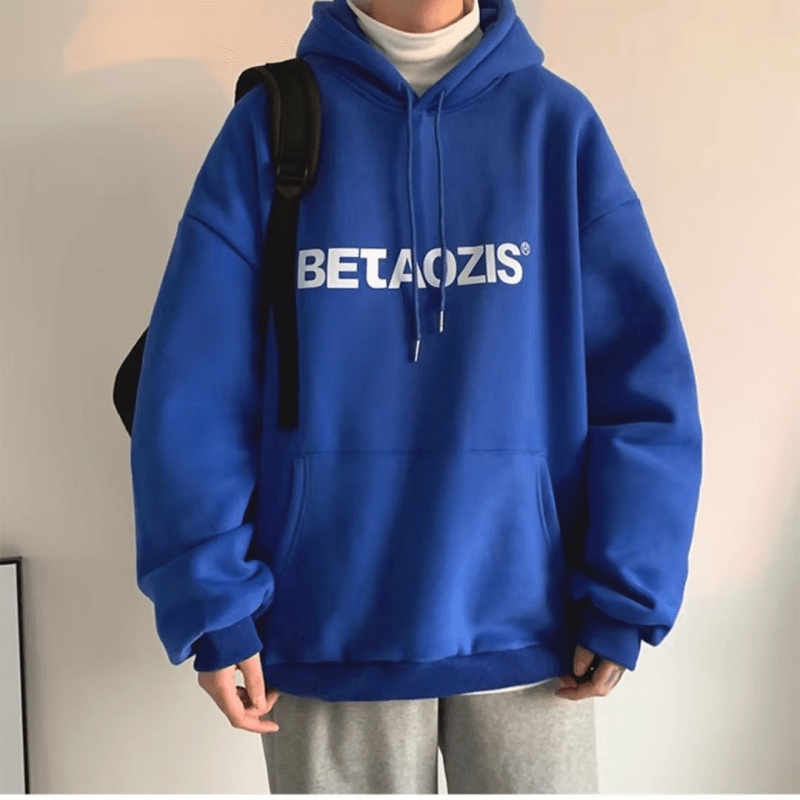 Áo Hoodie Thể Thao In Chữ Thời Trang Nam Tính