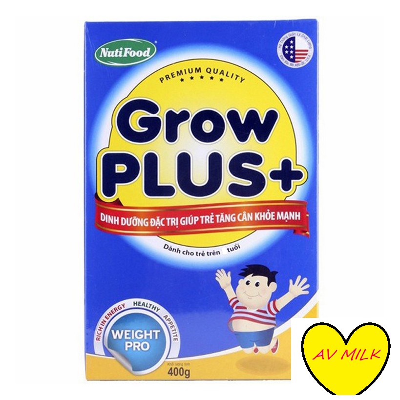 Sữa bột Grow Plus+ Xanh 400g hộp giấy