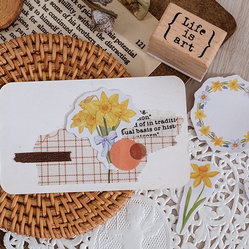 Hộp 46 hình dán chủ đề Boutique Series trang trí bullet journal