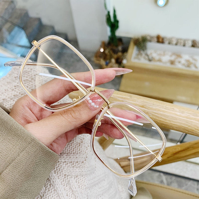 Mắt Kính Chống Bức Xạ Thời Trang Hàn Quốc Cho Nam Nữ