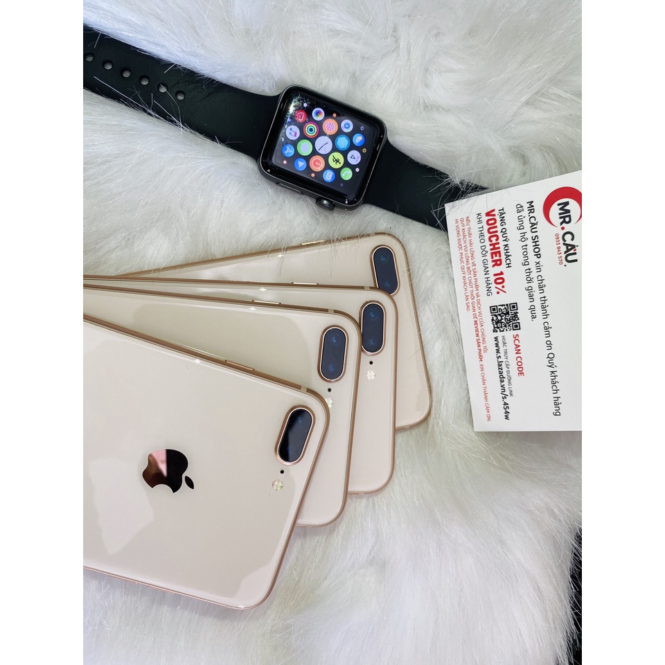 Điện thoại iPhone 8 Plus 64GB Quốc Tế  Zin 99% như Mới Ram 3Gb CPU A11 Tặng Phụ Kiện Ốp lưng Kính Cường Lực