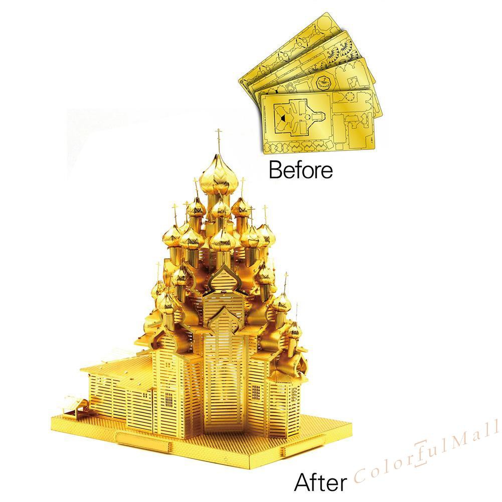 ★3D Metal Puzzle Christ Church Cathedral Dublin DIY Laser Cut Jigsaw Model