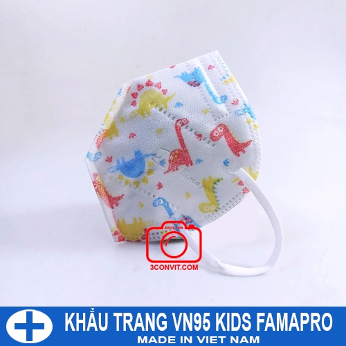 Hộp 10 chiếc khẩu trang trẻ em VN95 for KIDS Famapro