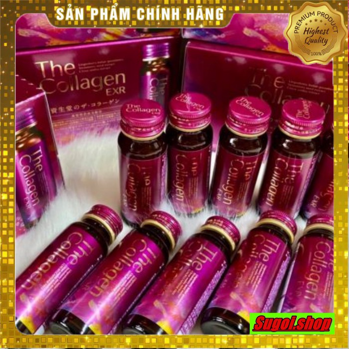 The Collagen Shiseido EXR, nước uống collagen đẹp da Nhật, hộp 10 chai 50ml. | Thế Giới Skin Care
