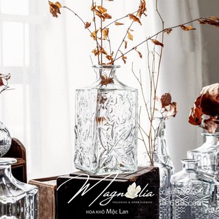 Lọ thủy tinh cắm hoa khô 🍁FREESHIP🍁 Bình hoa thuỷ tinh cung điện phong cách Bắc Âu