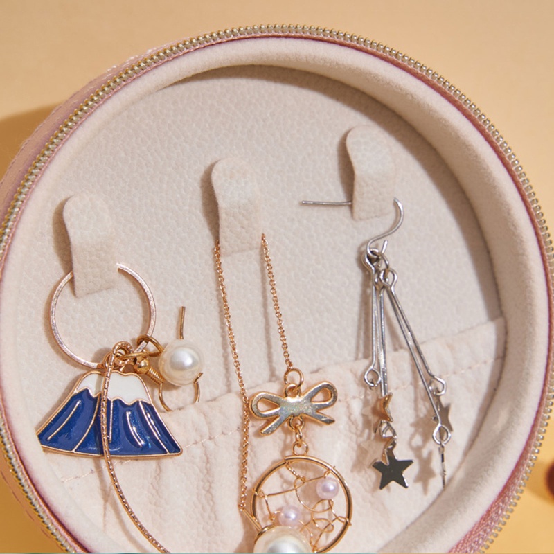 Hộp Đựng Trang Sức Bằng Da PU Thiết Kế Nhỏ Gọn Tiện Dụng