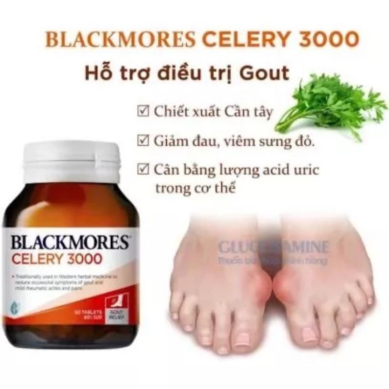 Viên uống giảm Gout Celery 3000 Blackmores Úc - Mẫu mới