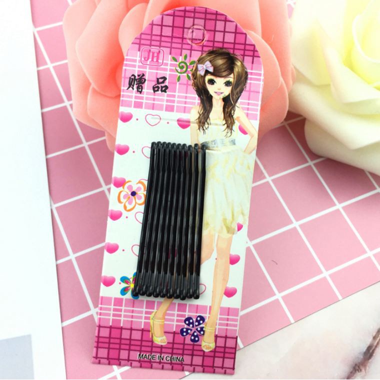 Vỉ 10 ghim tóc đen  Clovershop68