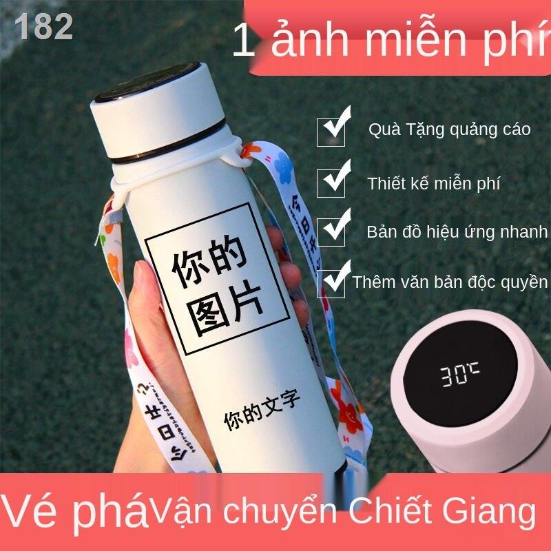 [HOT]Cốc giữ nhiệt tùy chỉnh in hình khắc ảnh bằng thép không gỉ 304 dung tích lớn cách thông minh nước cặp nam nữ sinh