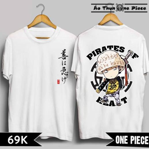 ⚡️FREESHIP⚡️Áo Thun In Hình Law 2 Mẫu Trắng Đen Cực Đẹp, Cực Chất - Áo Thun One Piece