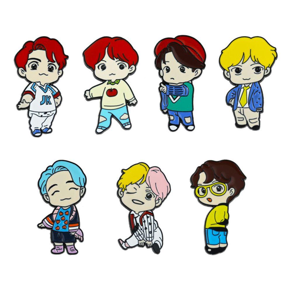 Huy Hiệu Cài Áo Hình Thần Tượng BTS