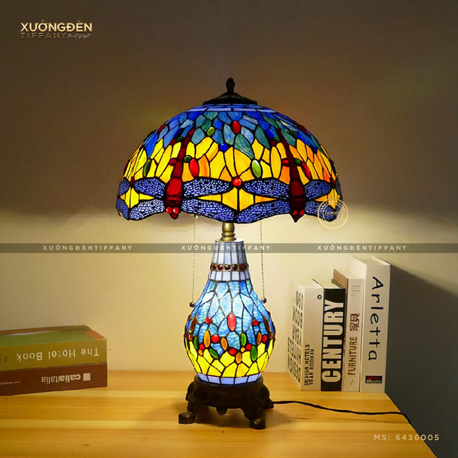 Đèn bàn Tiffany Chuồn Chuồn Chao 40cm