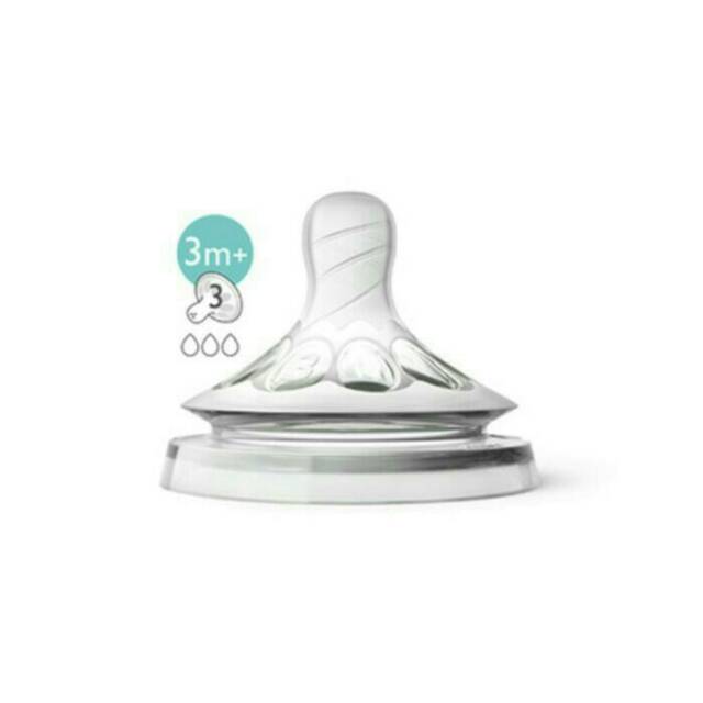 Dot Philip Avent Natural Teat 1m + 3m + 6m + 9m + Ti Giả Cho Bé Ăn