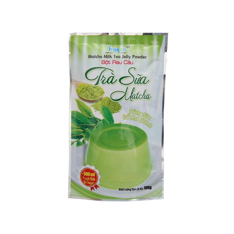 Bột rau câu trà sữa matcha DRAGON