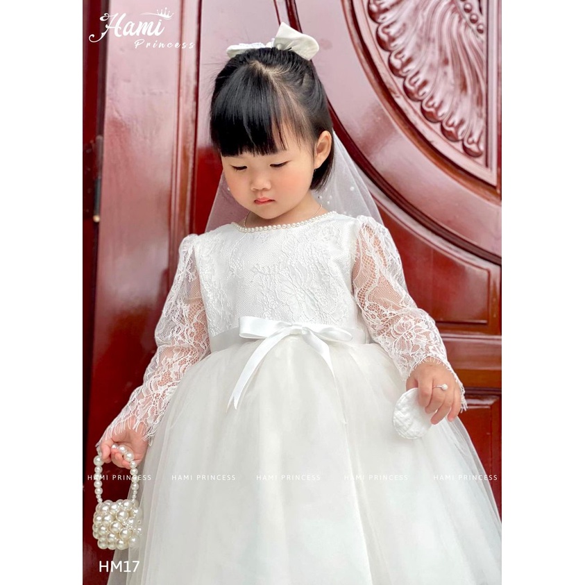 𝐕𝐚́𝐲 𝐂𝐨̂ 𝐃𝐚̂𝐮 𝐍𝐡𝐢́ - Váy Hm17 Tặng Kèm Voan Cô Dâu