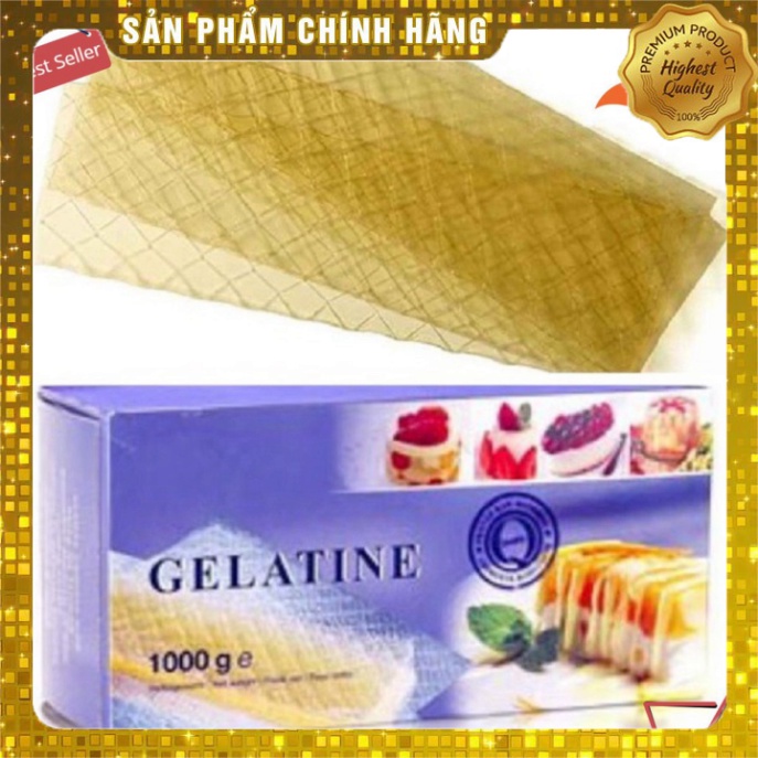 Combo 10 lá Gelatine (làm bánh, kẹo, pudding, thạch, kẹo dẻo)