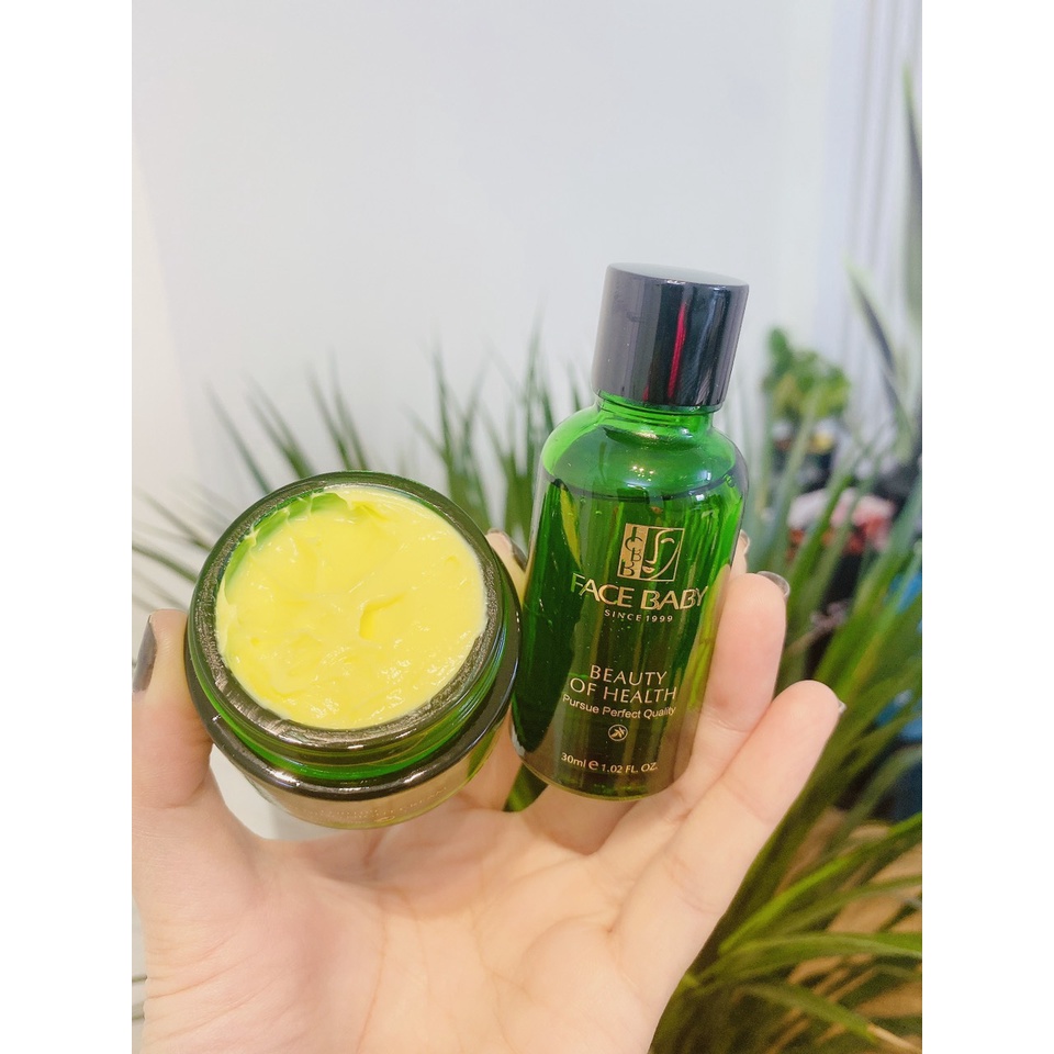 Kem FaceBaby xanh set 2 Chính hãng