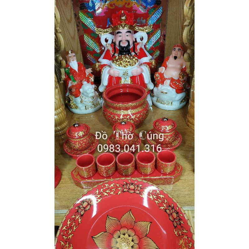 Bộ đồ thờ thần tài Cao Cấp size lớn